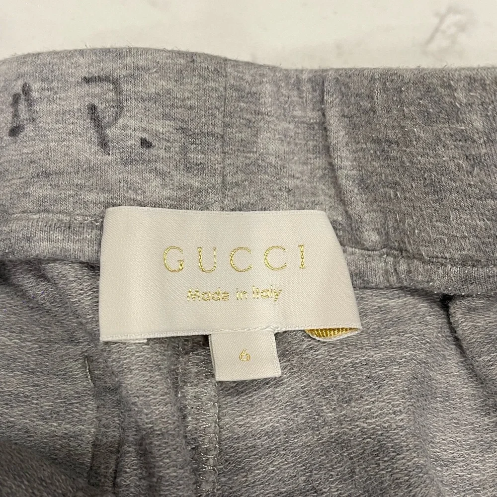 Gucci Kids Gray Sweatpants Size:6 - Picture 3 of 9